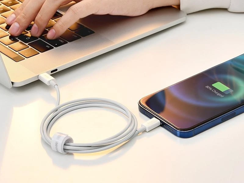 USB kabelis Baseus Superior iš USB į Lightning 2.4A 1.5m baltas CALYS-B02