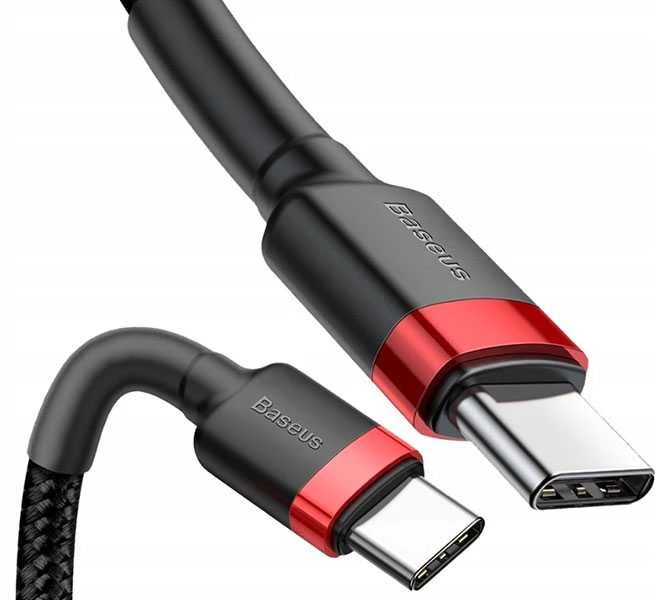 Baseus Cafule kabelis USB-C PD 2.0 QC 3.0 60W 2m - Juodas / Raudonas