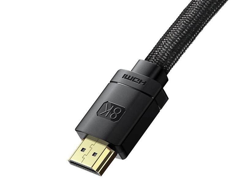 Kabelis HDMI-HDMI kištukai 2.0m (HDMI 2.1) juodas 8K 60Hz 48Gbps / 4K 120Hz, BASEUS
