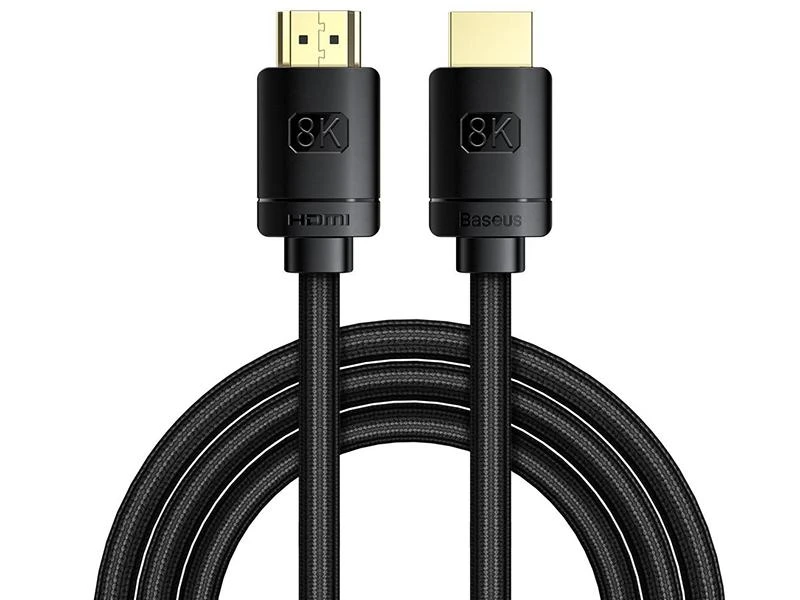 Kabelis HDMI-HDMI kištukai 2.0m (HDMI 2.1) juodas 8K 60Hz 48Gbps / 4K 120Hz, BASEUS
