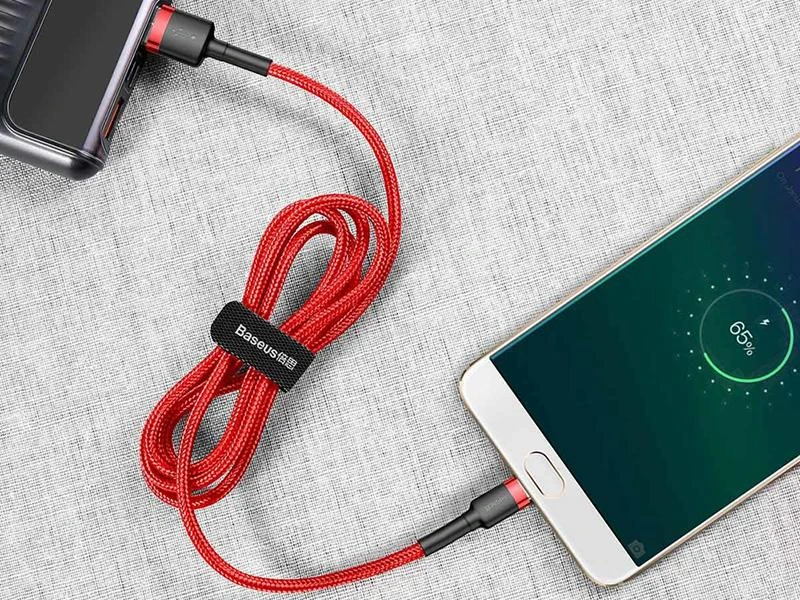 Baseus Cafule Micro USB kabelis 1.5A 2m - Raudonas
