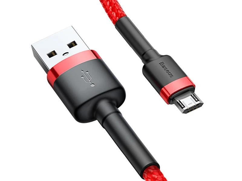 Baseus Cafule Micro USB kabelis 1.5A 2m - Raudonas