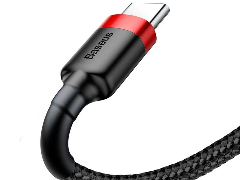 Baseus Cafule kabelis USB-C 3A 0.5m - Juodas / Raudonas
