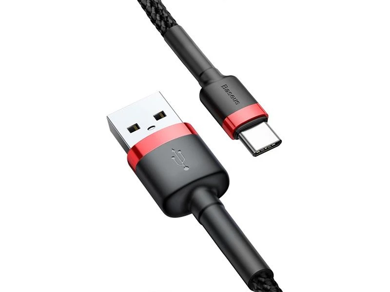 Baseus Cafule kabelis USB-C 2A 2m - Raudonas / Juodas