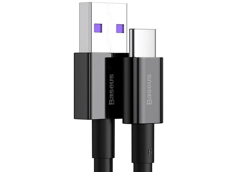 USB kabelis Baseus Superior iš USB į Type-C 66W 2.0m juodas CATYS-A01