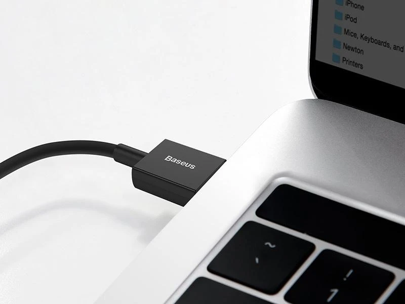 USB kabelis Baseus Superior iš USB į Type-C 66W 2.0m juodas CATYS-A01