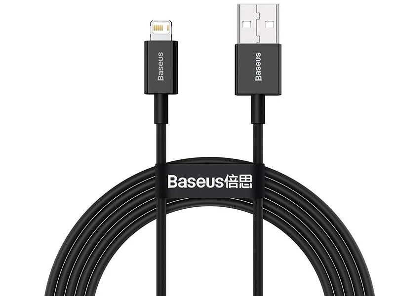 Baseus Superior Series USB - Lightning laidas 2.4A 2m - Juodas