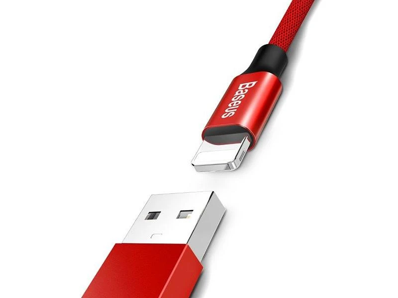 Baseus Yiven Lightning kabelis 180 cm 2A - Raudonas