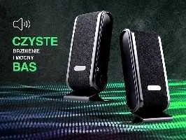 Kompiuterio kolonėlės TRACER TRAGLO43293 Garsiakalbiai 2+0 Quanto Juodas USB