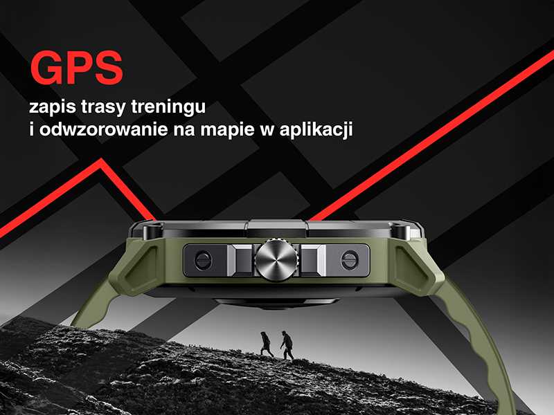 Tracer GP-Run išmanusis laikrodis su GPS, juodas
