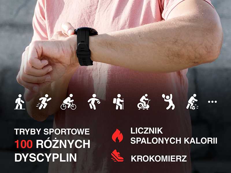 Tracer GP-Run išmanusis laikrodis su GPS, juodas