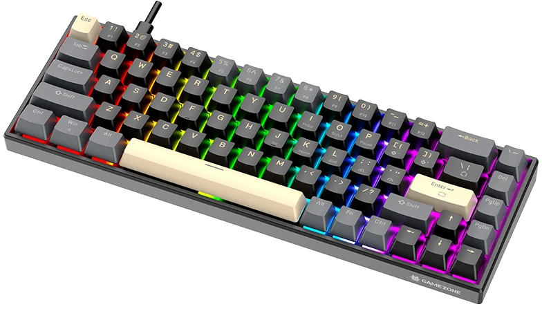 Klaviatūra TRACER GAMEZONE MAGNET 68 RGB USB