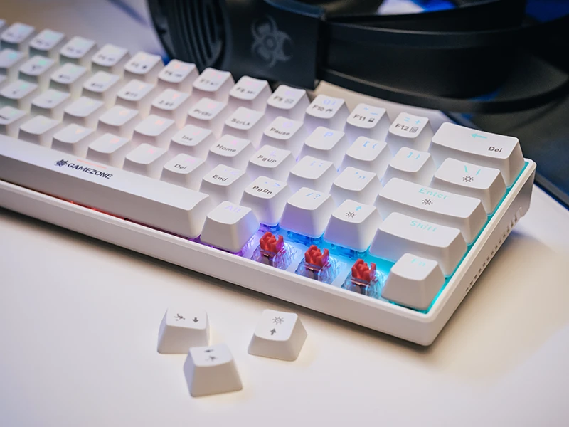 Klaviatūra mechaninė Tracer GAMEZONE SIGMA 63 RF (2.4+BT) Baltas