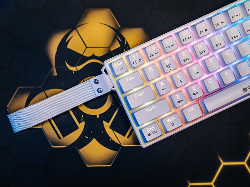 Klaviatūra mechaninė Tracer GAMEZONE SIGMA 63 RF (2.4+BT) Baltas