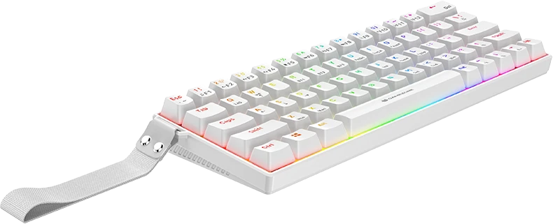 Klaviatūra mechaninė Tracer GAMEZONE SIGMA 63 RF (2.4+BT) Baltas