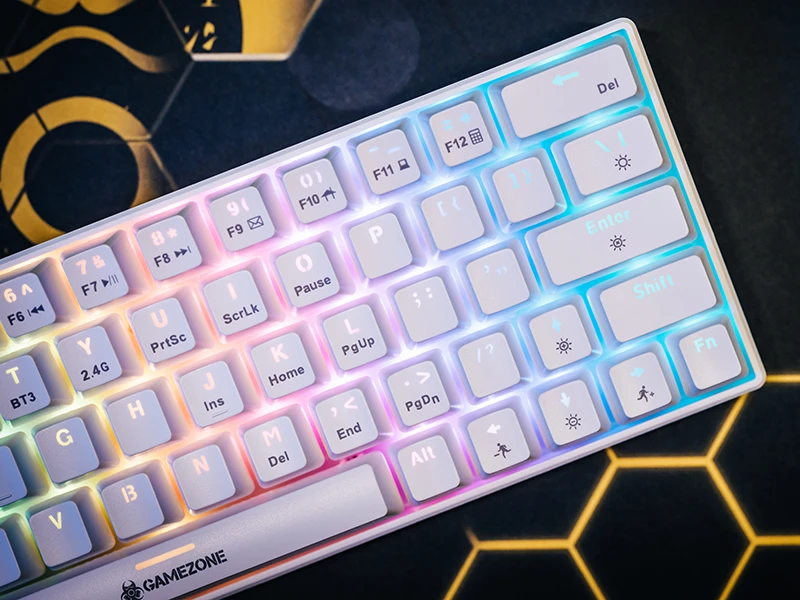 Klaviatūra mechaninė Tracer GAMEZONE SIGMA 63 RF (2.4+BT) Baltas