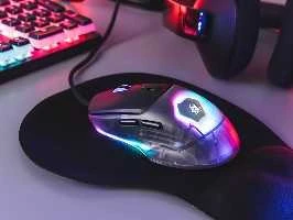 Pelė Myszka žaidimams Tracer GameZone NEON su laidu 12400 dpi optinė juoda