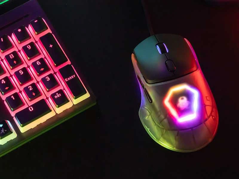 Pelė Myszka žaidimams Tracer GameZone NEON su laidu 12400 dpi optinė juoda