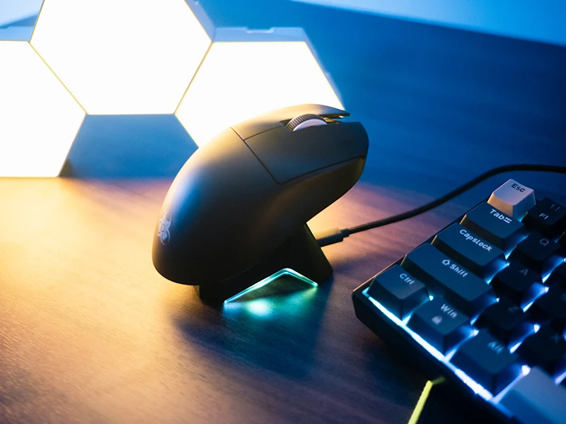 Pelė TRACER GAMEZONE NORD RGB pelė (2.4GHz+BT) RF + prijungimo stotelė