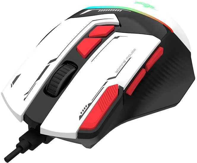 Pelė TRACER GAMEZONE SPECTRA Baltas RGB USB pelė
