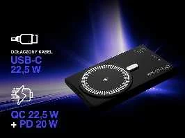 Tracer AirMag2 Lithium Polymer (LiPo) 5000 mAh Wireless charging Juodas
