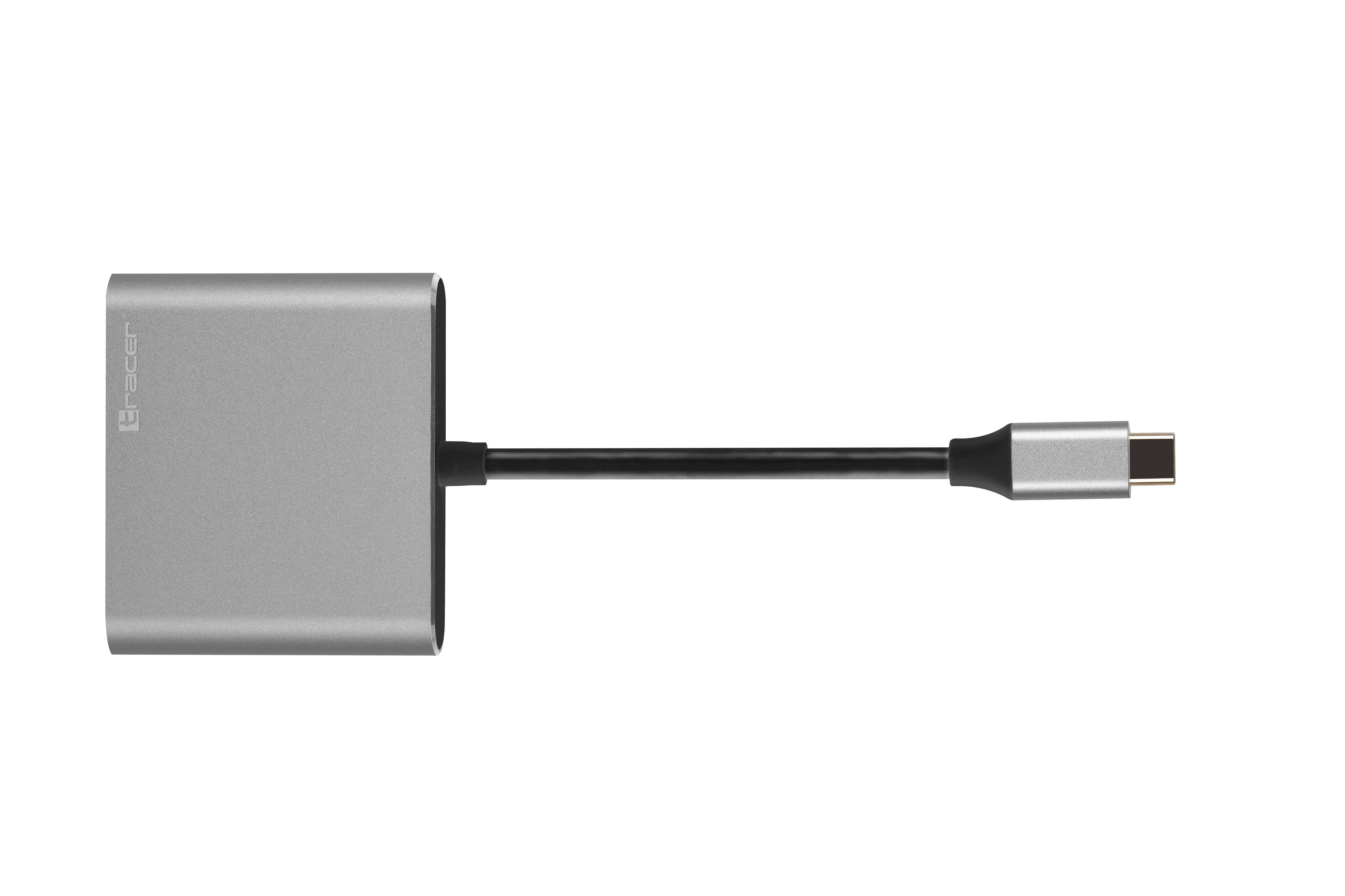 Tracer A-1 USB-C adapteris, pilkas korpusas