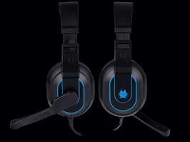 Tracer Gaming Zone Radian RGB Flow ausinės žaidimams, Juodos