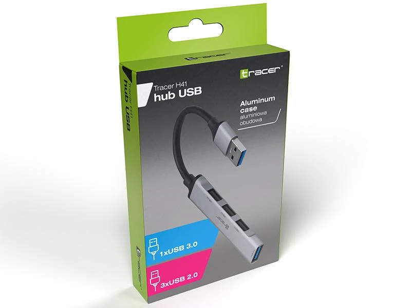 Tracer USB šakotuvas pakuotėje