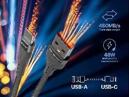 TRACER USB A - C tipo kabelis 1m GR