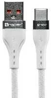 TRACER USB A - C tipo kabelis 1 m baltos spalvos