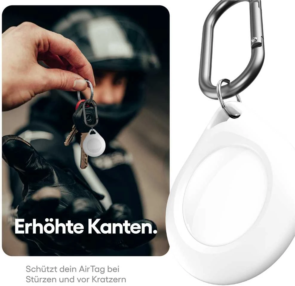 „KeyBudz“ saugi stotelė „AirTag“ – balta