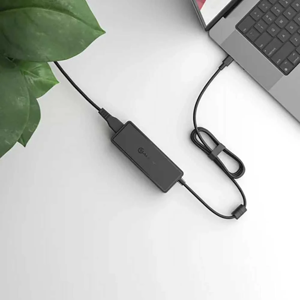 Nešiojamojo kompiuterio maitinimo adapteris Alogic Alogic Ladegerät Inline USB-C GaN 100W