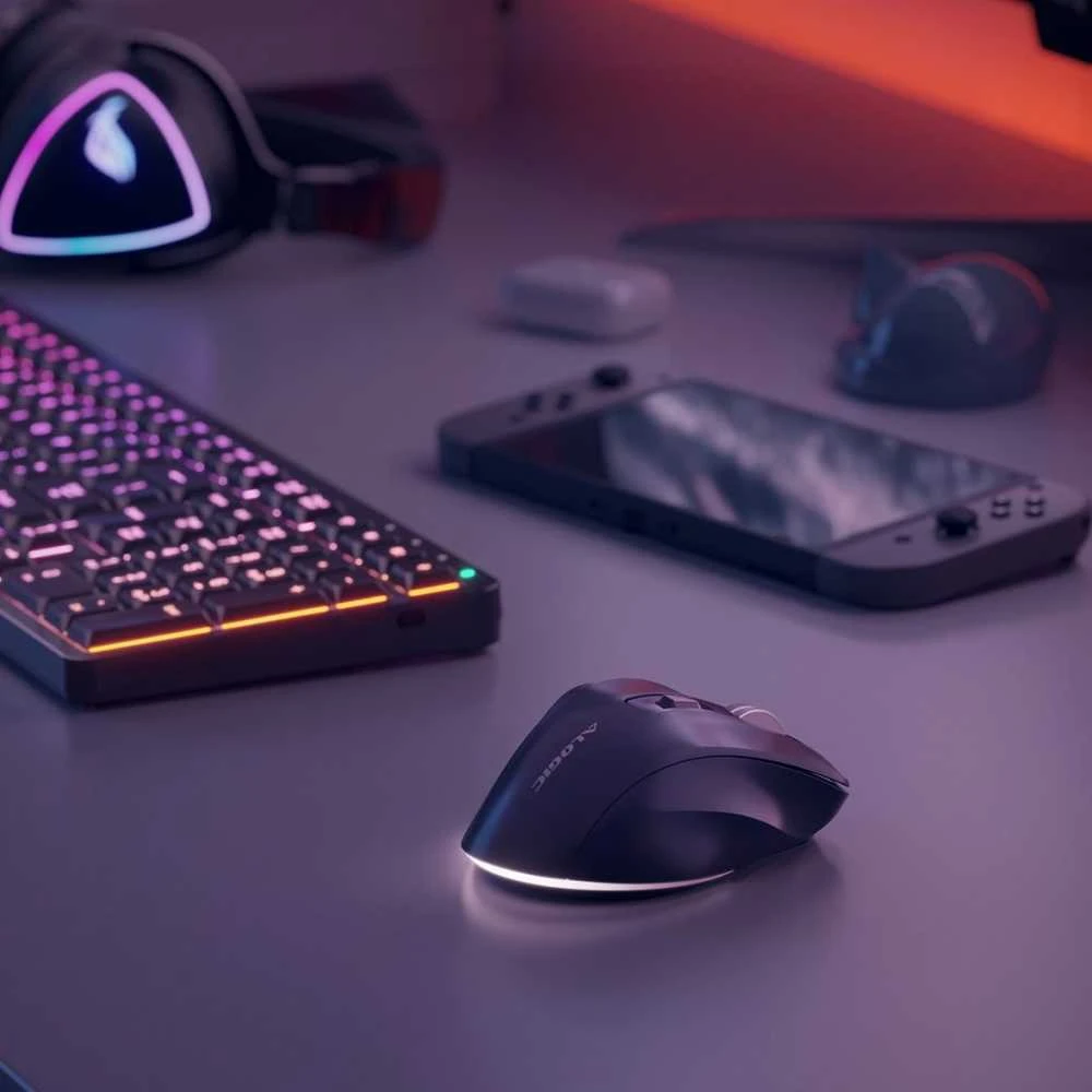 Alogic APEX BLUETOOTH Pelė USB-C - 7 KEYS PROGRAMMABLE Juodas