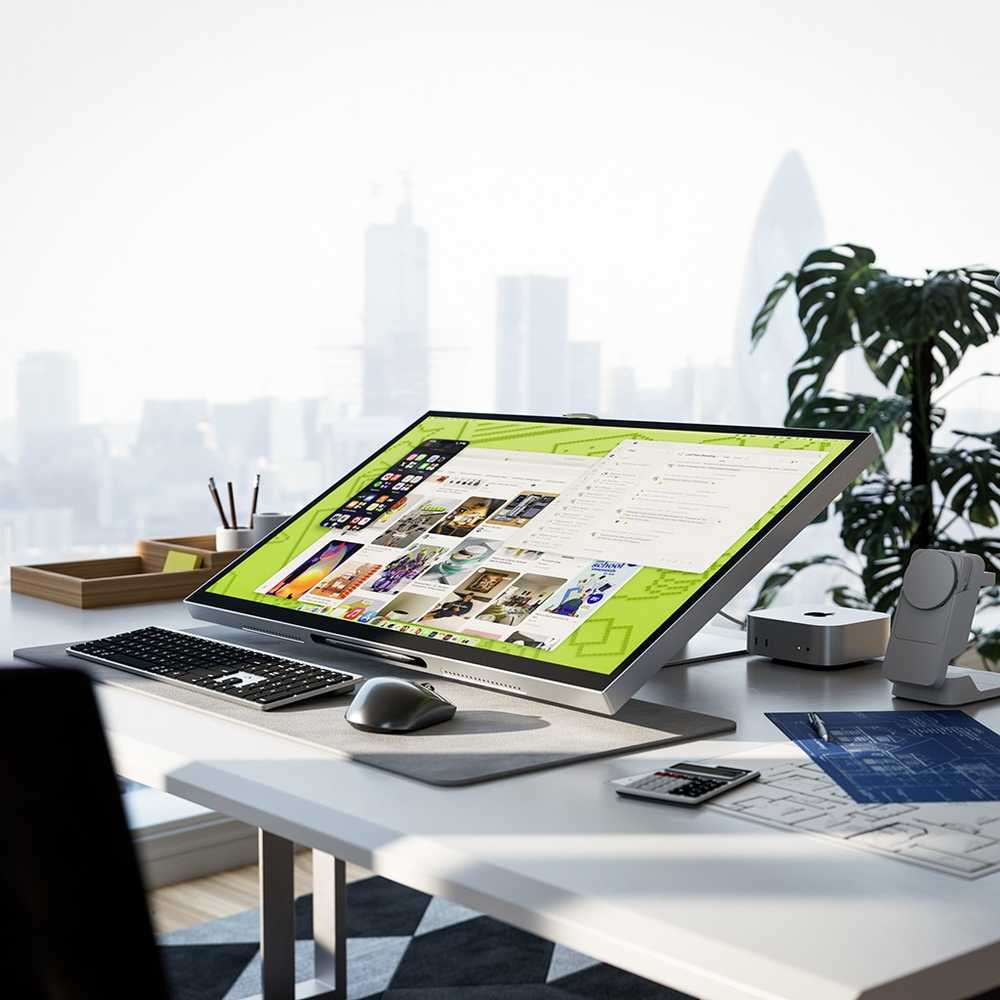 ALOGIC Aspekt 32" Fold Stand - Sidabrinis