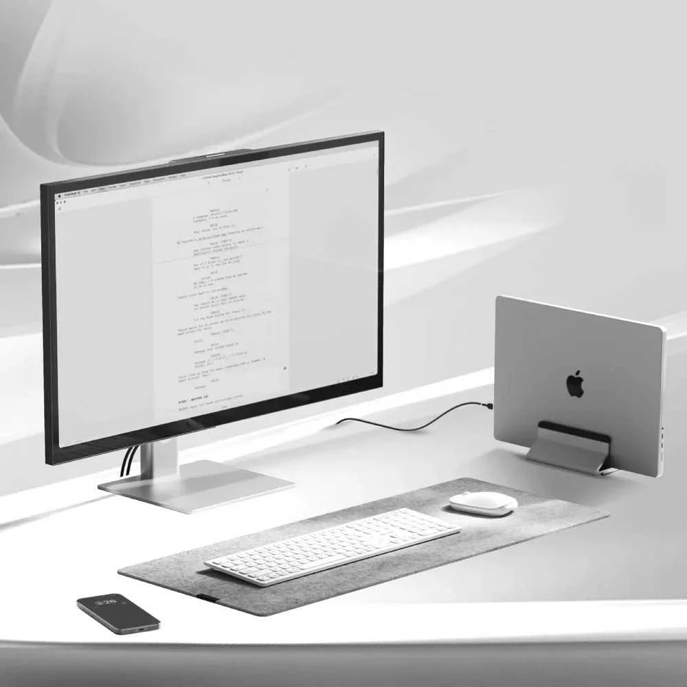 ALOGIC Echelon USB-C įkraunama „Bluetooth“ pilno dydžio klaviatūra su šiaurės šalių išdėstymu – balta