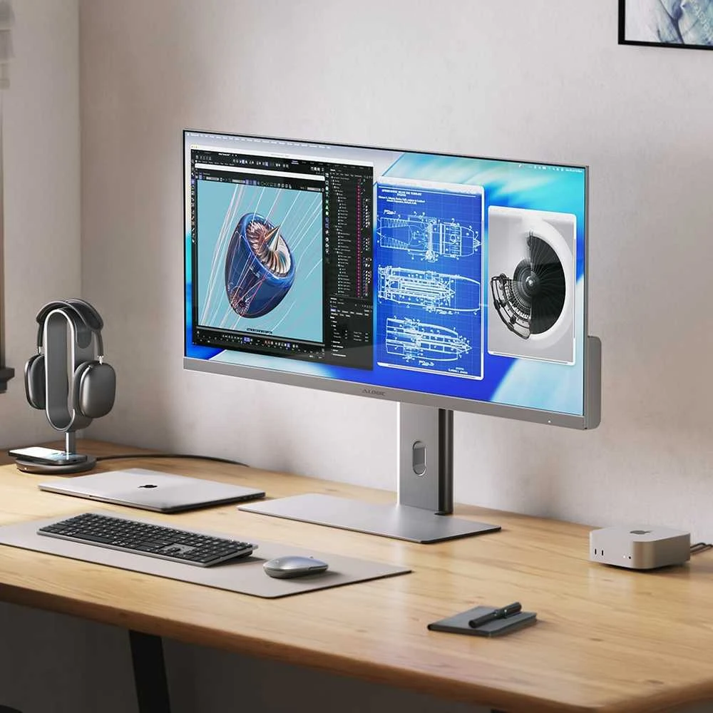 ALOGIC EDGE 40" 5K LCD Monitorius with 90W PD - Sidabrinis
