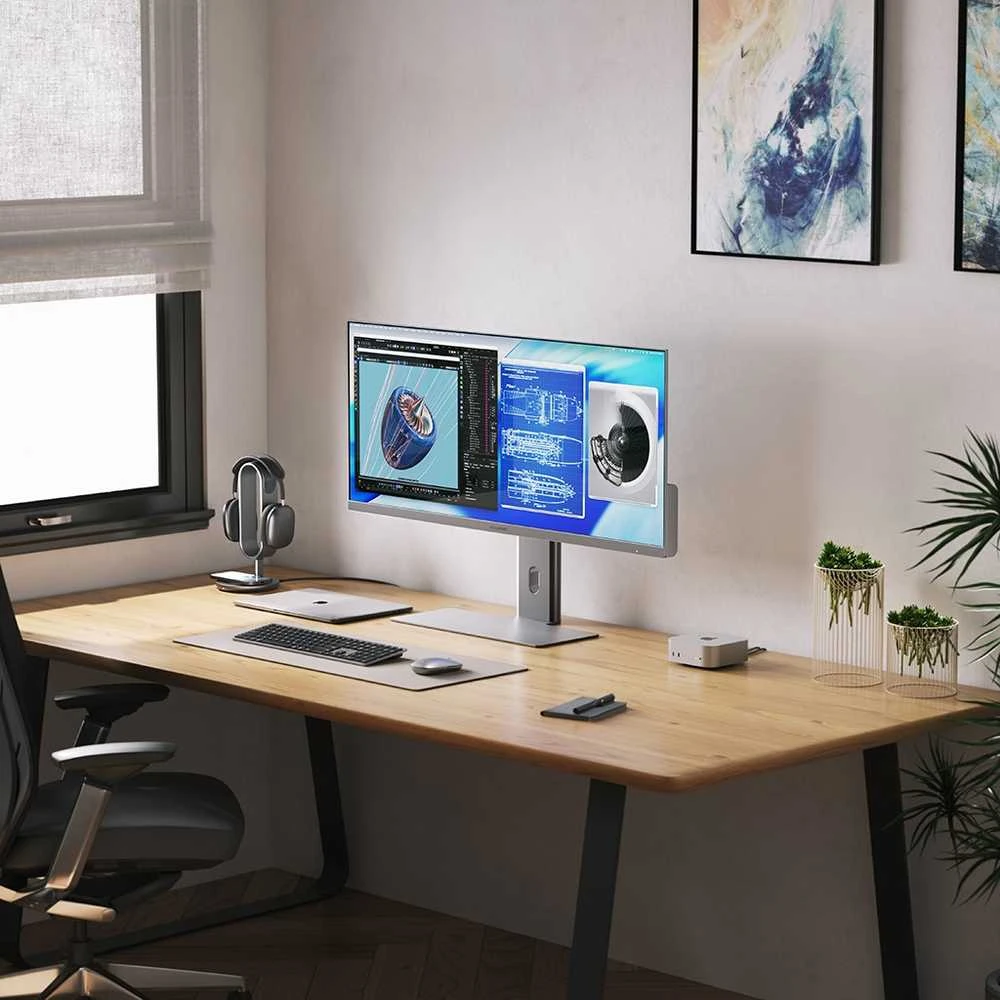 ALOGIC EDGE 40" 5K LCD Monitorius with 90W PD - Sidabrinis