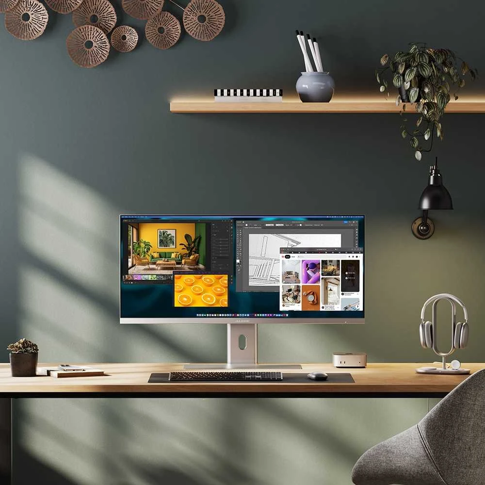 ALOGIC EDGE 40" 5K LCD Monitorius with 90W PD - Sidabrinis