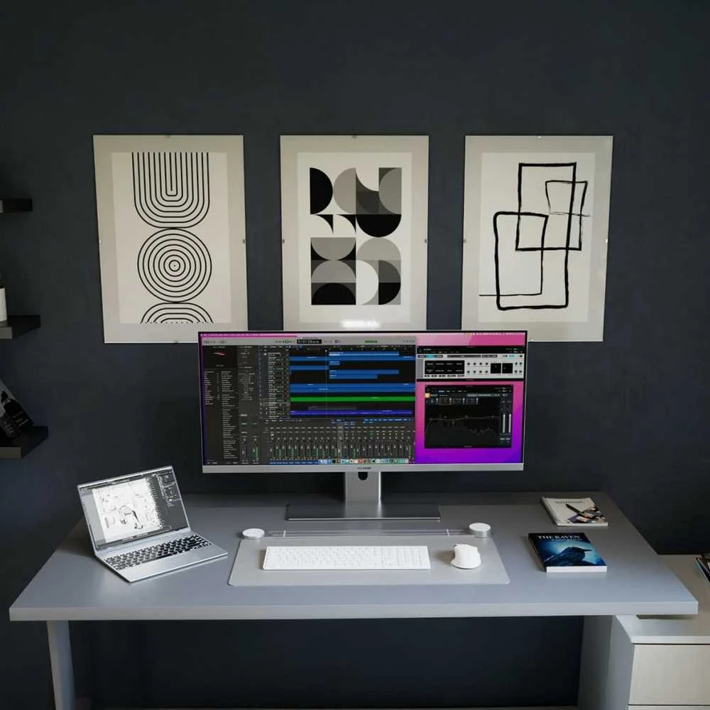 Monitorius „Alogic EDGE“ 40 colių itin plataus profilio WQHD LCD ekranas su 65 W PD dvigubu raiška