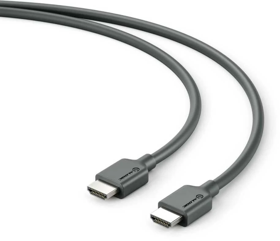Alogic HDMI kabelis su jungčių detalių vaizdu