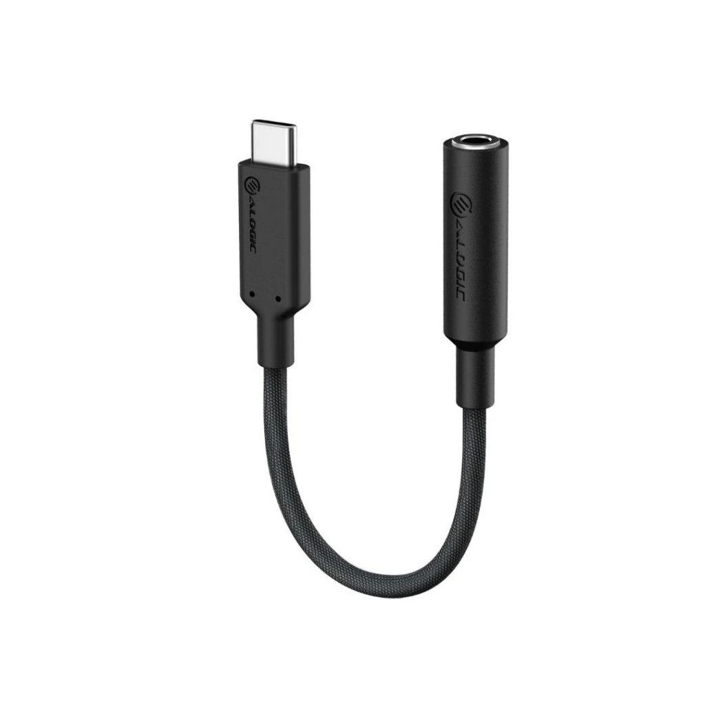 Adapteris USB Alogic Elements Pro USB-C - Jack 3.5mm Juodas (ELPC35A-BK)