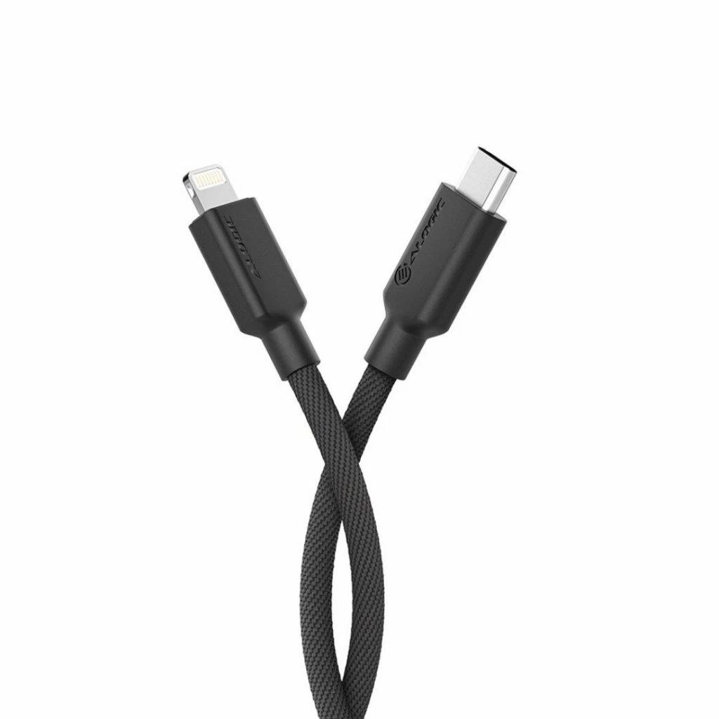 Kabelis USB Alogic USB-C - Lightning 1 m Juodas (ELPC8P01-BK)