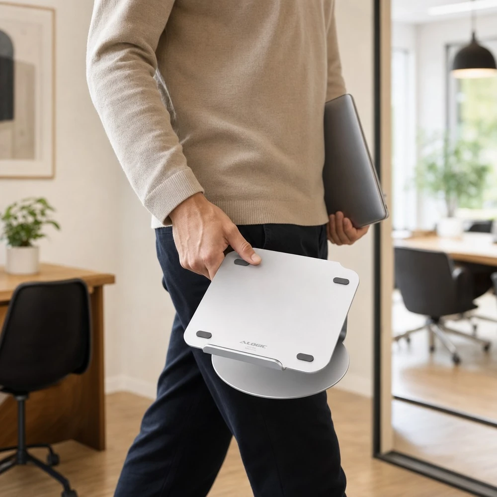 Alogic Alogic Elite 360 Nešiojamas kompiuteris Stand Sidabrinis