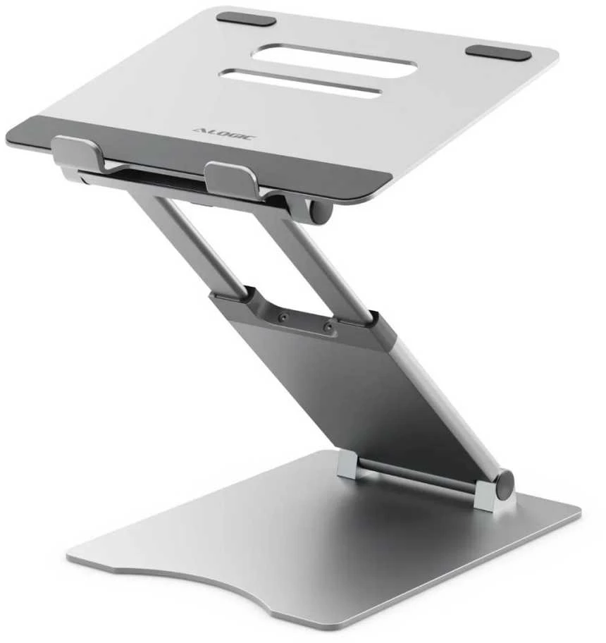 ALOGIC Elite Plus Adjustable Nešiojamas kompiuteris Riser - Sidabrinis
