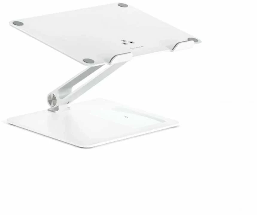 ALOGIC Elite Power nešiojamojo kompiuterio stovas su belaidžiu įkrovikliu – baltas