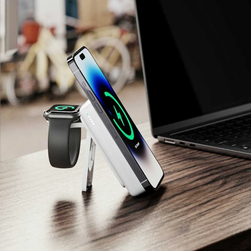 „Alogic Lift 4-in-1“ belaidis įkroviklis, 10000 mAh, su „MagSafe“