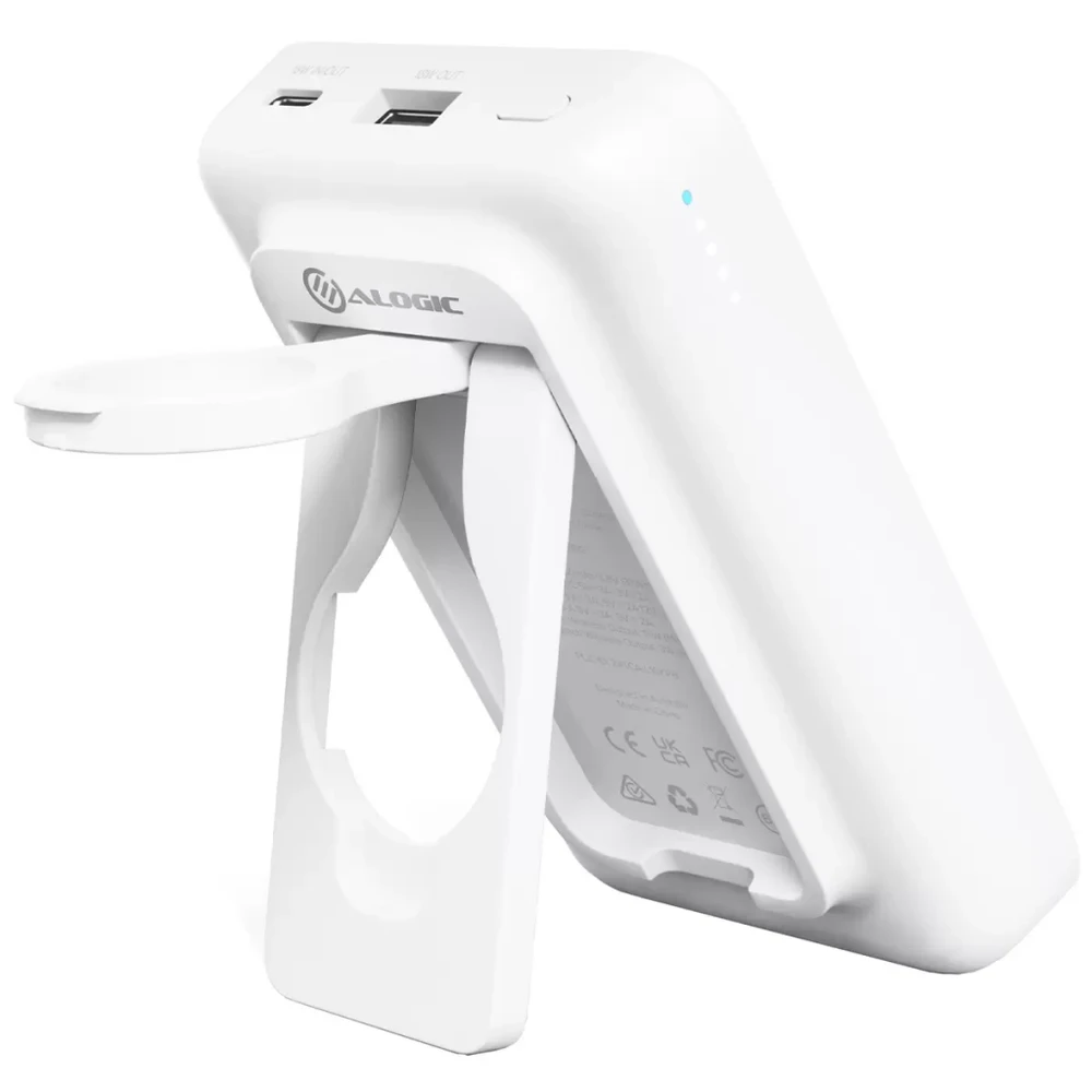 „Alogic Lift 4-in-1“ belaidis įkroviklis, 10000 mAh, su „MagSafe“