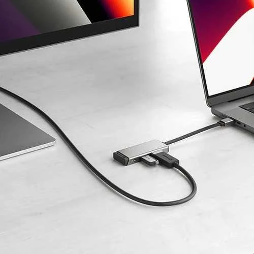 „Alogic“ adapteris 3 viename USB-C -> HDMI/USB-A/100 W PD