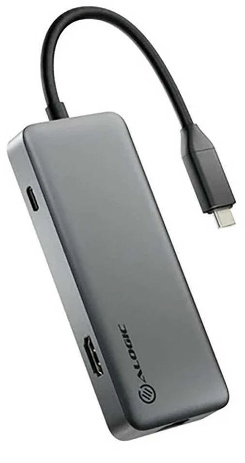 „Alogic“ USB šakotuvas, 4 kanalai, 6 viename, su 8K HDMI raiška