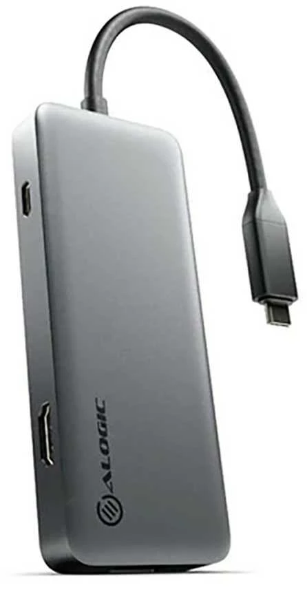 „Alogic“ USB šakotuvas, 4 kanalai, 6 viename, su 8K HDMI raiška